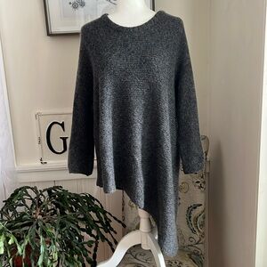 Eileen Fisher Italian Wool Asymmetrical Sweater